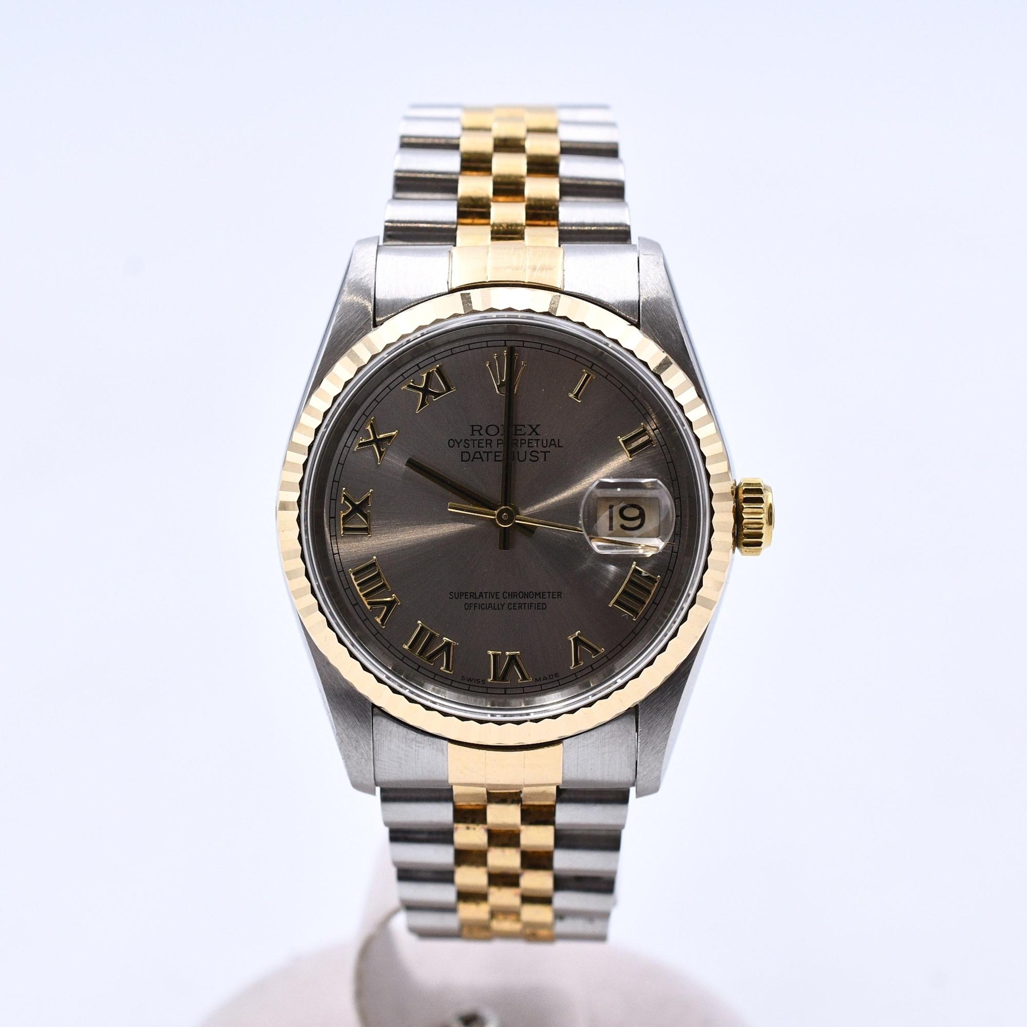 Rolex Datejust Grey Roman hover