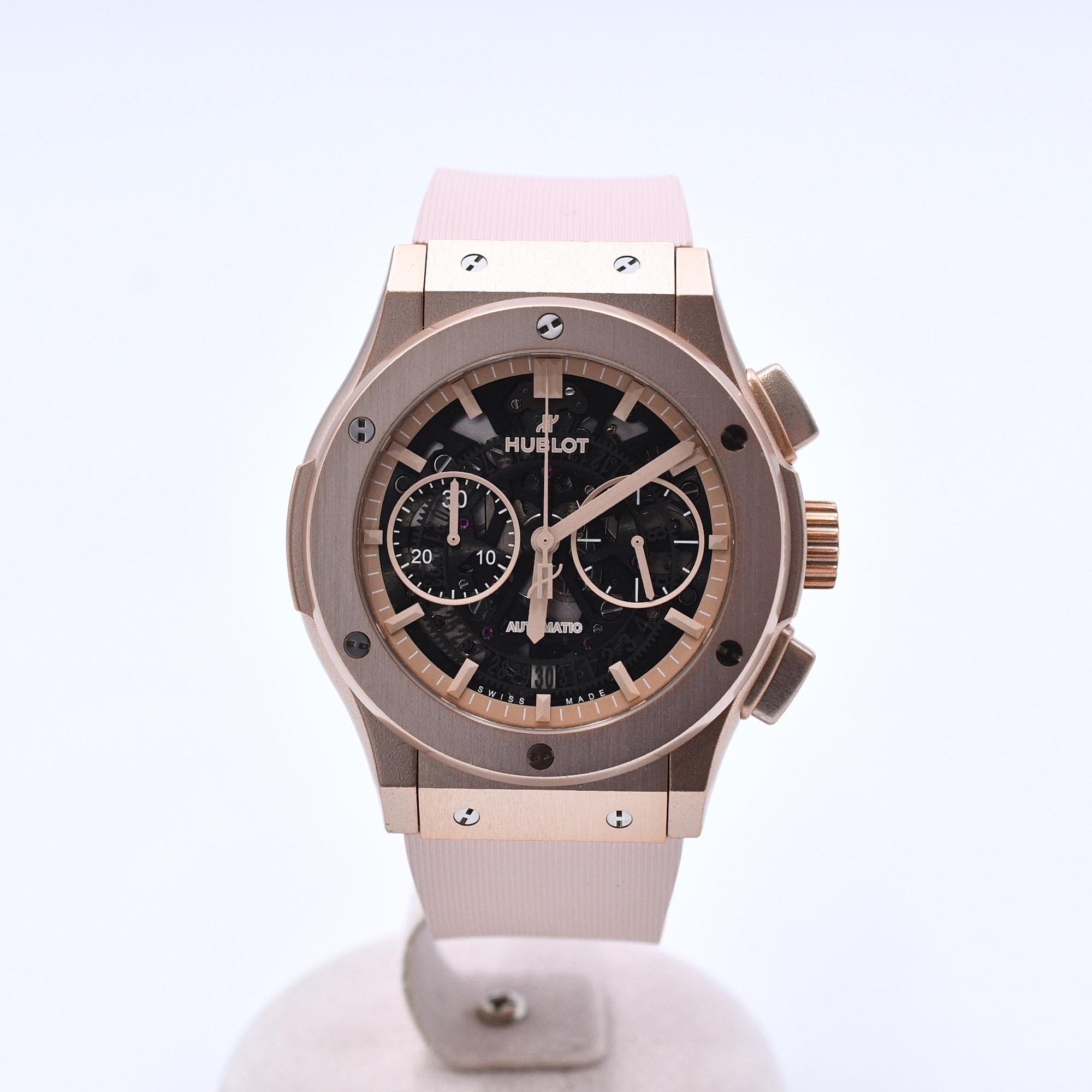 Hublot Aerofusion Chronograph Aluminum Pink Skeleton hover