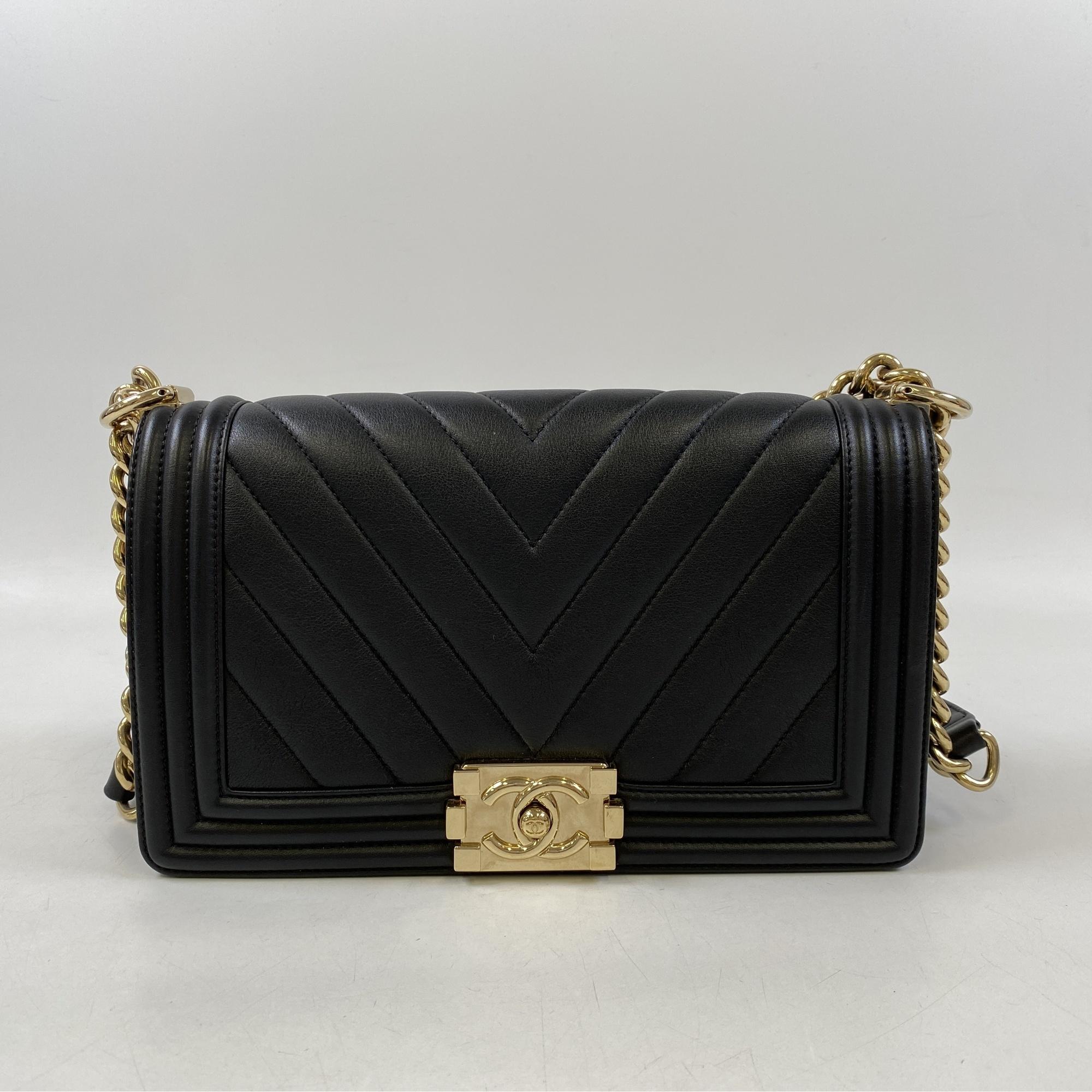 Chanel V-stitch Boy Chanel Chain