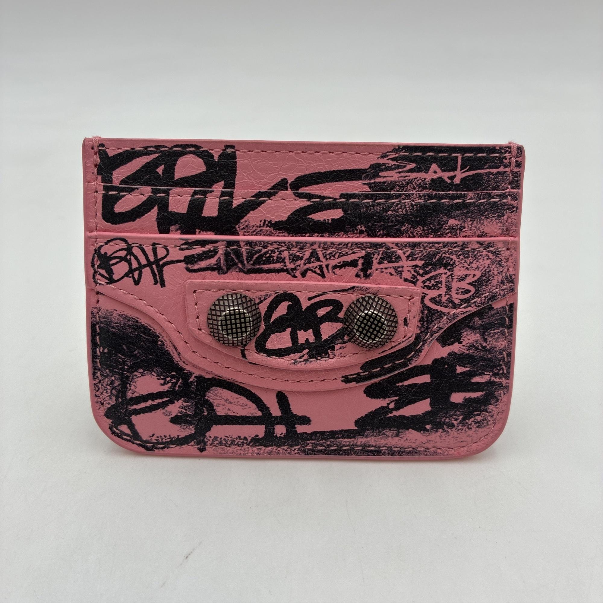 Balenciaga Graffiti Lucagol Card Case