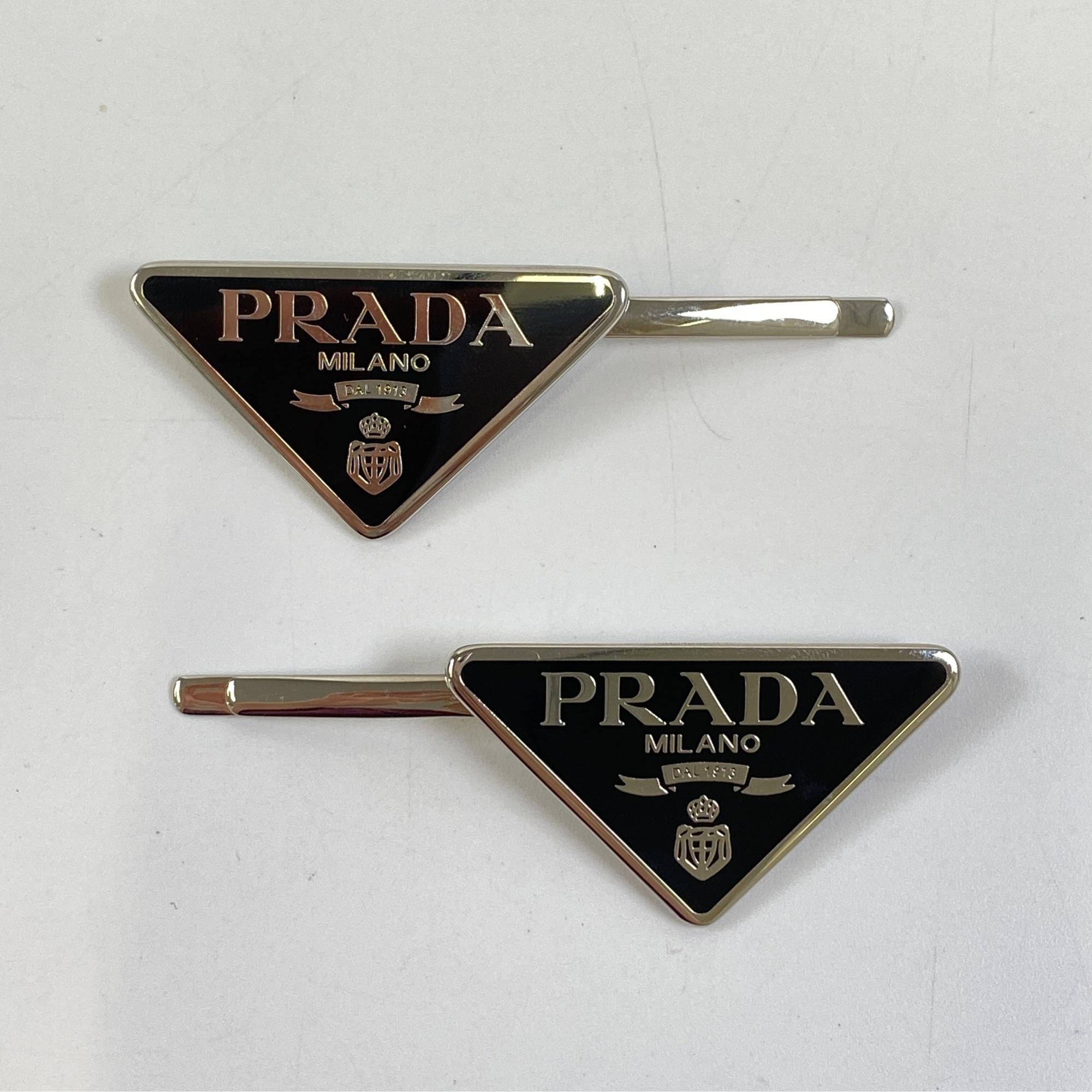 Prada Triangle Plate Hairpin