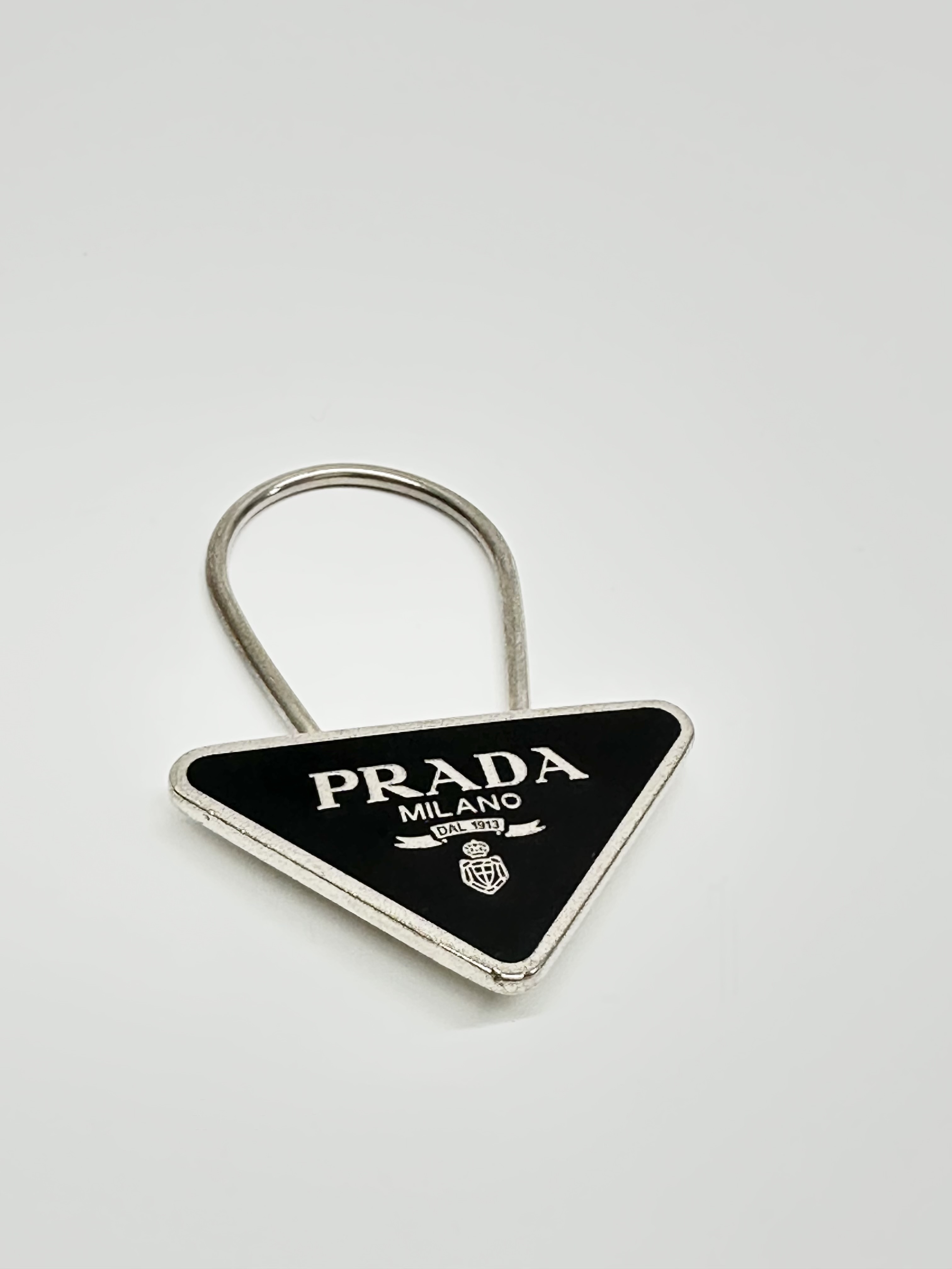 Triangle Key Ring (or Enameled Metal Key Ring)