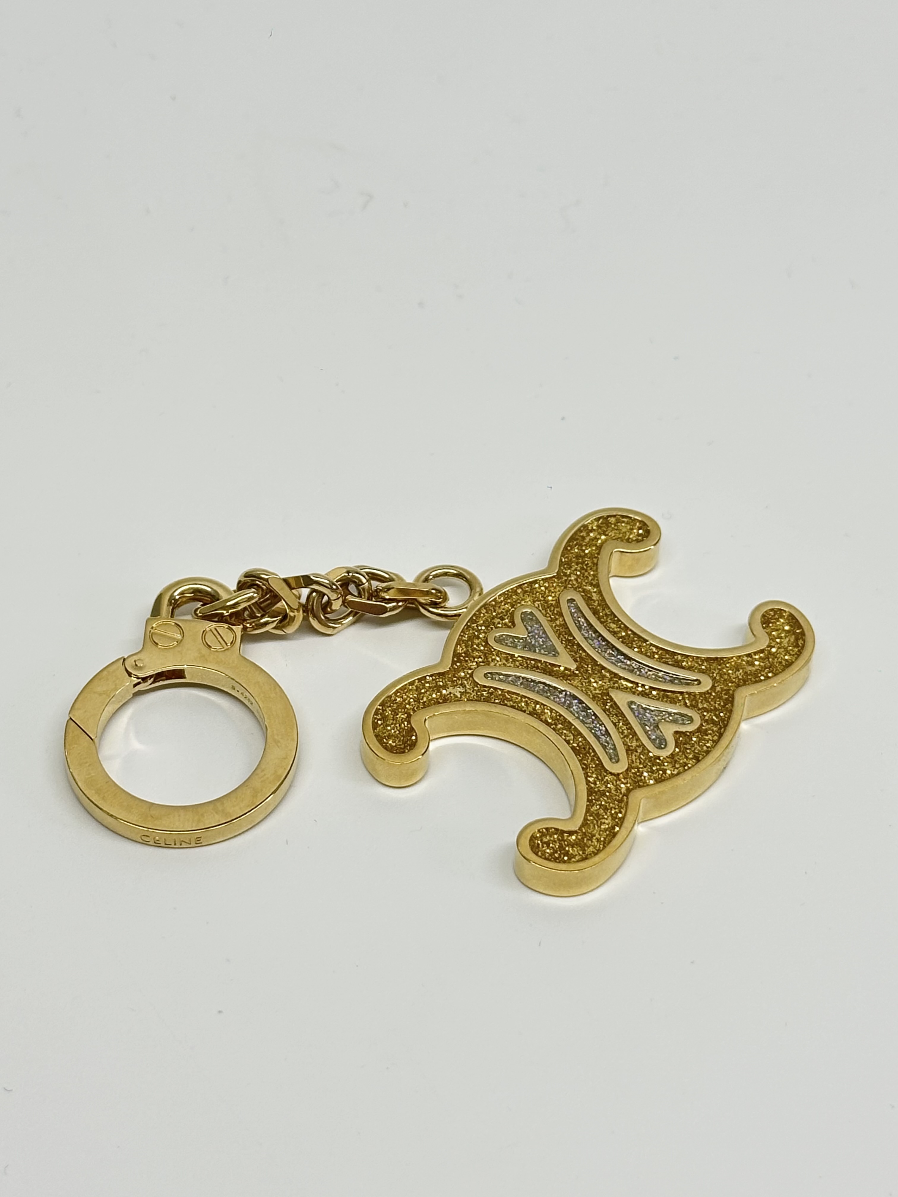 Triomphe Heart Glitter Charm