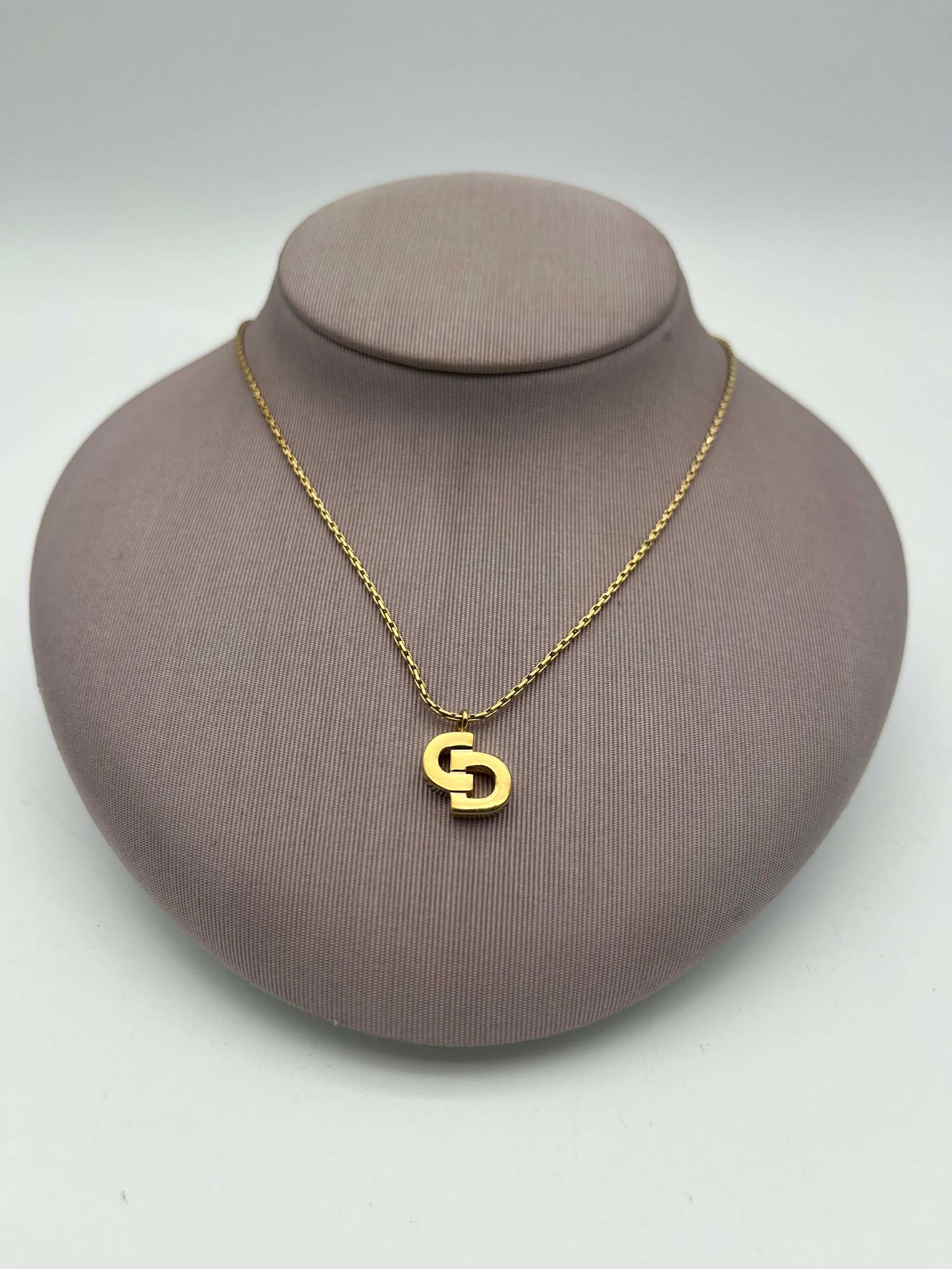 Vintage Logo Pendant Necklace