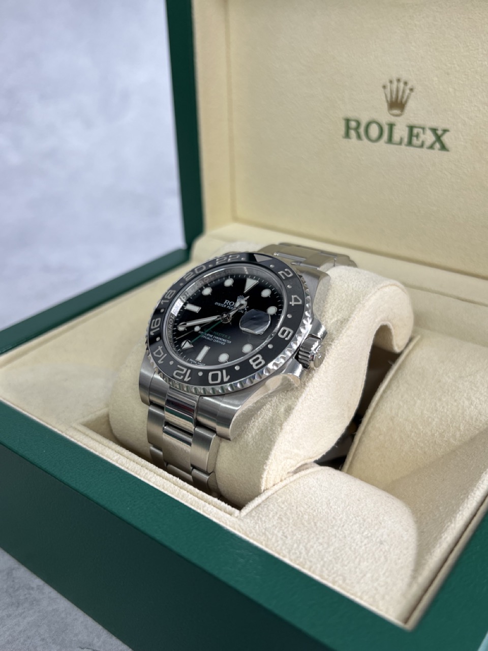 Rolex GMT Master Black Ceramic Bezel hover