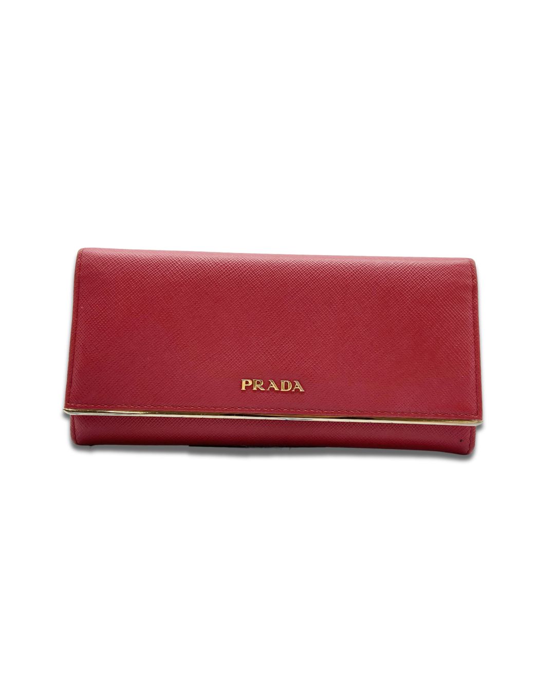 Prada Saffiano Metal Long Wallet